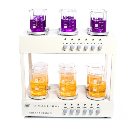 RONGHUA INSTRUMENT JB-12 double-decked Magnetic Stirrer 12-station stepless speed regulation precision stable Stir