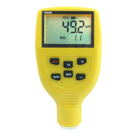 DONGRU DR330 Coating thickness Gauge magnetic eddy current dual-use Instrument for Nondestructive Testing 0-1250&mu;m