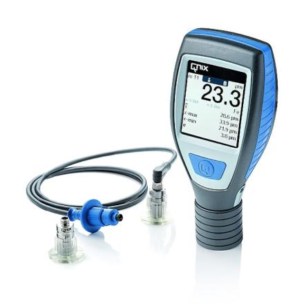 Qnix QNix5500+Fe/NFe3mm涂层测厚仪 磁感应电涡流双探头自动翻转彩屏