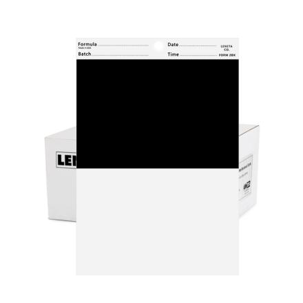 LENETA Form 2DX Opacity Chart sealed black and white half cardboard ASTM standard