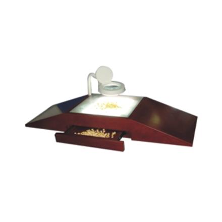 绿博TJD-900种子净度工作台精选台带照明放大镜