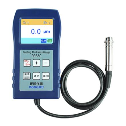 DONGRU DR360 Coating thickness Gauge Metal magnetic Coating thickness Gauge 0~ 1250 microns