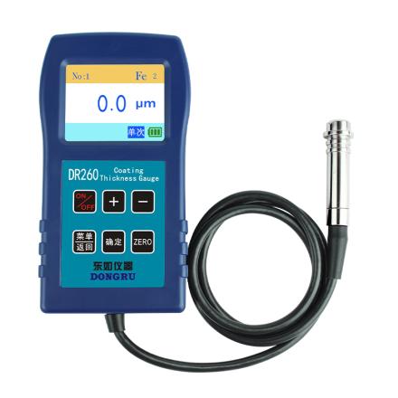 DONGRU DR260 Coating thickness Gauge magnetic thickness Gauge 0~ 1250 microns, external Probe