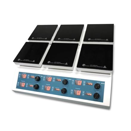 BDJK HMS-901D6 Multi-heating Magnetic Stirrer 6-station infrared heating 450 ℃