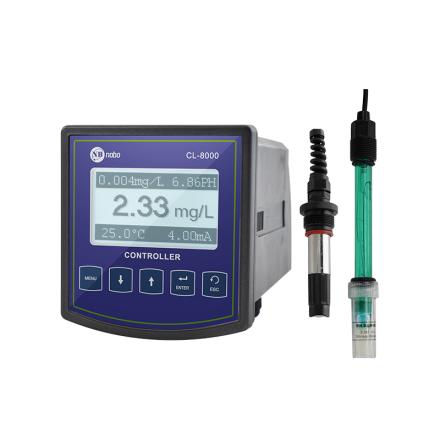 诺博 CL-8000 在线余氯检测仪 极谱分析余氯次氯酸PH温度监测