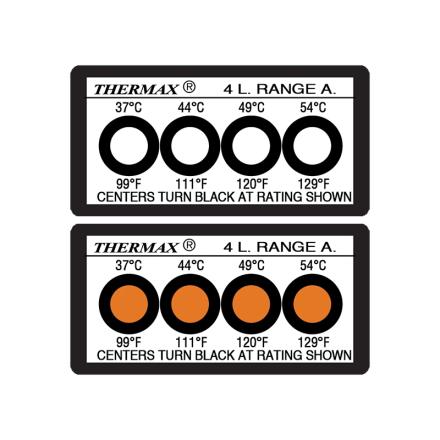 Thermax 4格B 测温纸 不可逆温度测试标签