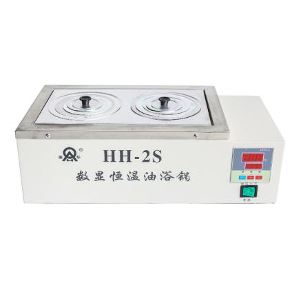 RONGHUA INSTRUMENT HH-2S digital display thermostatic oil Bath double hole stainless steel oil Bath