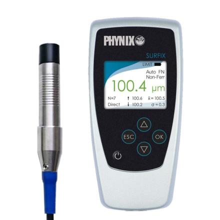 PHYNIX Surfix SX-F0.5A Coating thickness Gauge Iron-based Micro Probe magnetic measurement