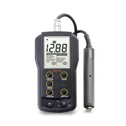 HANNA HI8733 Conductivity Meter Four-ring Conductivity Detector ElectRode multi-range measurement