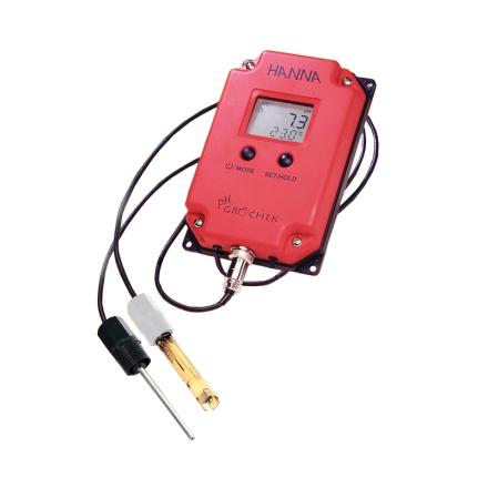 HANNA HI991401 pH测定控制器 悬挂式酸度pH温度测定器 防水设计