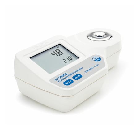 HANNA HI96802 RefractoMeter, fructose brix RefractoMeter, automatic temperature compensation