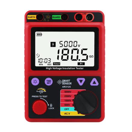 SMART SENSOR AR3125 high voltage insulation resistance Meter megohmMeter fourth gear voltage test