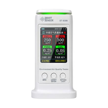 SMART SENSOR ST8306 environment Air Quality Detector formaldehyde PM2.5TVOC Temperature Humidity detection