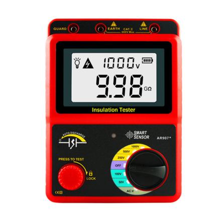 SMART SENSOR AR907 Digital MegaMeter High Resistance Meter Insulation Resistance Tester