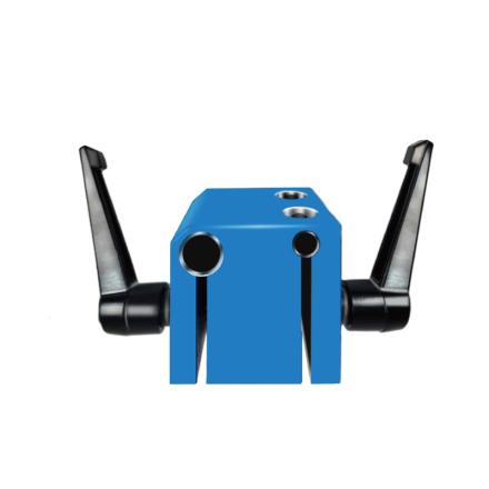 HUXI 20030138 Cube Lifting Fixed Clip Aluminum Alloy 50*50mm Clamping DiaMeter 16mm