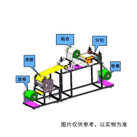 Bolide Rgd-00/400cs hot-melt adhesive coating and cutting machine 400mm wide automatic winding