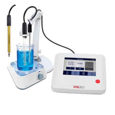 DDKSIC PC100T Benchtop pH Conductivity Meter 7 inch Color Screen Automatic calibration