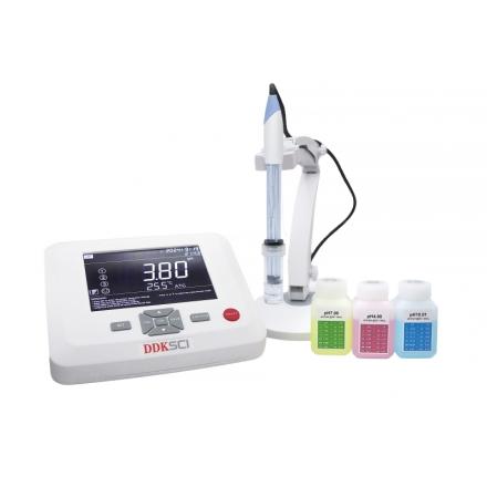 DDKSIC PH100 Laboratory pH Meter high definition LCD screen automatic temperature compensation Data storage