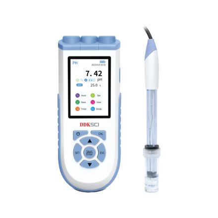 DDKSIC PH10 Portable pH Meter Color Screen pH Level 0.001 IP57 Protection