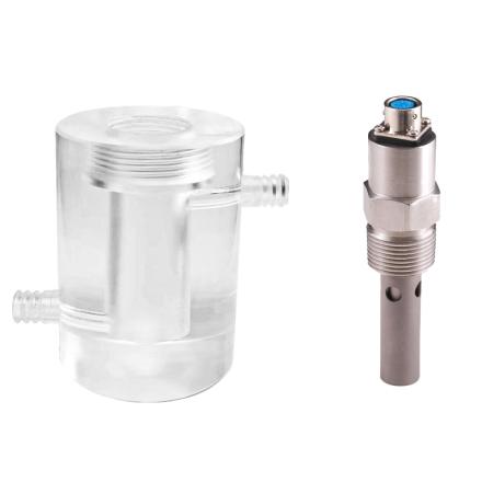 DDKSIC DJS-0.01VTK Low Range Conductivity Detector ElectRode set, titanium alloy housing built-in temperature sensor