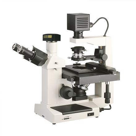 BM-37XFD Computer Inverted Biological Microscope Long Working Distance Flat Field Color difference Objective Lens