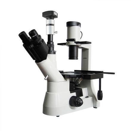 Varnishing BM-37XCD Computer Inverted Biological Microscope Long Working Distance Phase Contrast Device