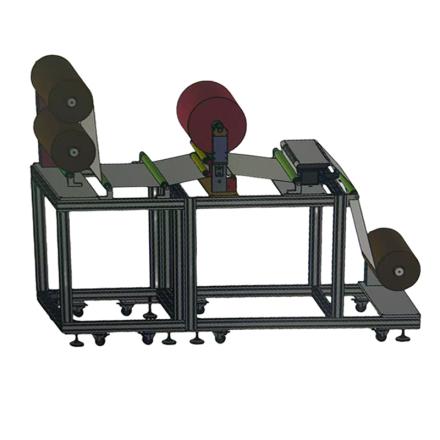 Bolide RTRMA-600 Double station unwinding, laminating, hot pressing and winding machine 600mm wide thermostatic hot pressing