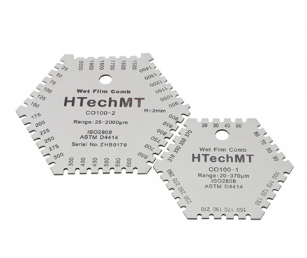 HTechMT CO100-2湿膜卡涂层测厚仪 测量范围25-2000&mu;m